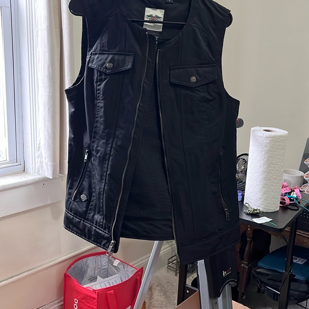 Harley-Davidson Black Mens Vest - Picture 10 of 16